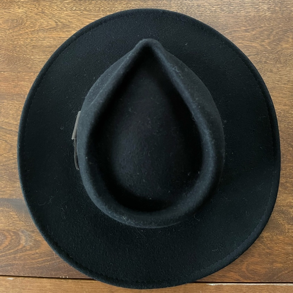 Barbour black wool hat, size M